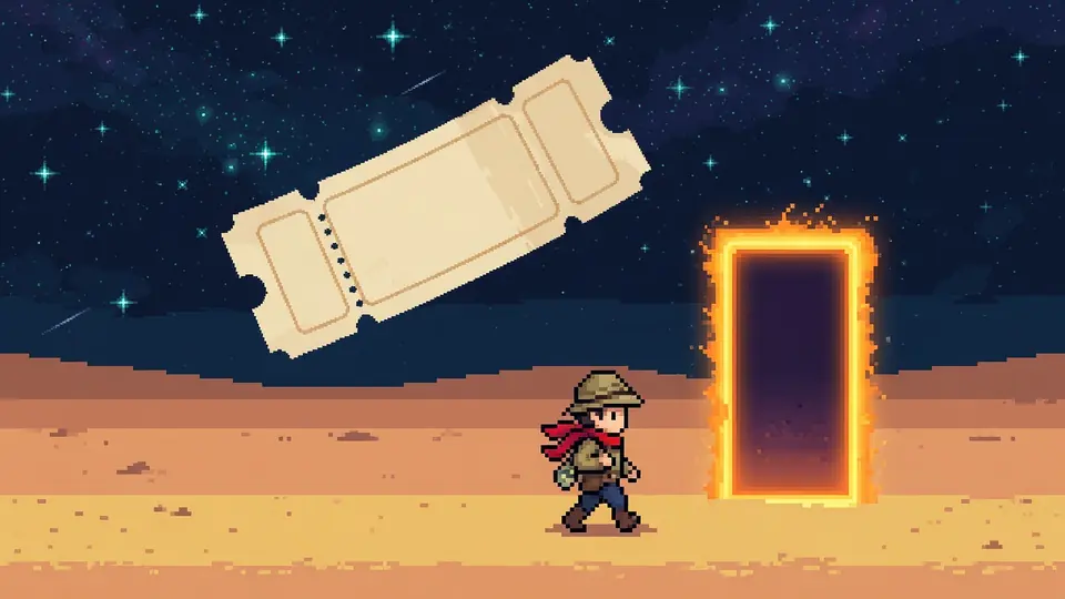 Illustrated ticket for Eraly Infinite time-travel